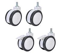 LRBBHJL 4 Ruote Girevoli con Freno,per Carrello Ospedaliero Apparecchiature Di Bellezza Rotelle Mediche a Doppia Fila Resistente All'Usura / 4 inches/B