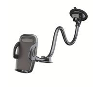 LRBH Supporto Auto Camion per Telefono con Braccio a di Cigno da 11.8 Pollici, Supporti per Cellulari con a Resistenza Industriale, Stabilizzatore Anti-Vibrazione Compatibile i Cellulari Iphone