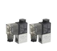 LREDONM 1 pz 2V025-08 Valvola 12 V 24 V 110 V 220 V 36 V Volt Aria Elettrovalvole 2 Posizione 2 Porta 1/4 "normalmente Chiusa Pneumatica Elettrovalvola(AC110V)