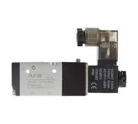 LREDONM 1 pz 3V110-06 No NC Elettrovalvola 3 Vie DC12V 24 V AC 110 V 220 V Valvola di Controllo 'Aria Pneumatica Gas Elettrico valvola Magnetica Corpo in Alluminio(3V110-06 No,AC 110V)