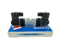 LREDONM 1 pz 4V130C-06 12 V/24 V/110 V/220 V 3 Posizioni 5 Vie Elettrovalvola di Controllo Pneumatico 'Aria(DC12V)