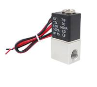 LREDONM 1 pz DC 12 V 24 V 110 V 220 V Elettrovalvola 1/4 "1/8" 2 Vie Normalmente Chiuso ad Azione Diretta valvole pneumatiche(DC24V,1/4")
