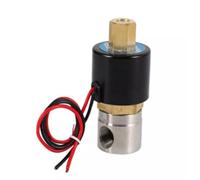 LREDONM 1PC 1/4 "DN08 BSPT AC220V DC12V DC24V Elettrovalvola elettrica in Acciaio Inossidabile 304 normalmente Aperta N/O(G_220V)