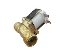 LREDONM 1PC DC 12V 24V AC 220V G1/2 ''in Ottone Elettrovalvola Elettrica Magnetica Normalmente Chiusa in Ottone for Il Controllo 'Acqua Riscaldatore di Acqua Solare(220V_Normally Closed)