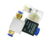 LREDONM 2V025-06/08 DC12V DC24V Ac220v AC110V AC24V Aria a Due Posizioni Valvole elettromagnetiche a Due Vie Elettrovalvola pneumatica(2V025-08 DC12V)