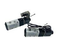 LREDONM 4V110-06 Elettrovalvola a 5 Vie Porta 2 Posizioni Gas Pneumatico Elettrico Valvola Magnetica 12V 24V 220V Volt Bobina(Type B,220V)