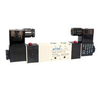 LREDONM 4V130C-06 4V230C-06/08 4V330C-08/10 4V430C-15 AC220V 110V DC 12V 24V 2 Posizioni Elettrovalvola pneumatica a 5 Vie 1/8 1/4(4V330C-08,DC12V)