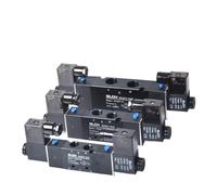 LREDONM 4V220-08/06 Elettrovalvola pneumatica a 5 Vie e 2 Posizioni DC12V DC24V AC110V AC220V Valvola di Controllo Pneumatico 'Aria a Doppia Bobina(4V220-06,AC110V)