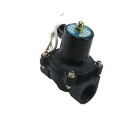 LREDONM AC 220V 12V/24V 1/2" 3/4" 1" 2" Elettrovalvola in plastica normalmente Chiusa DN15/20/25/32/40/50 Valvola on-off Aria Acqua(1-1/2",DC12V)