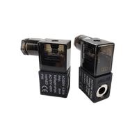 LREDONM Bobina pneumatica della valvola della Bobina del solenoide 'Aria Nera DC12V DC24V AC110V AC220V for 4v210-08 2v025(DC24)