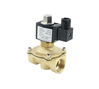 LREDONM DN15 DN20 DN25 1/2" 3/4" 1" Elettrovalvola in Ottone normalmente Aperta AC220V DC12V DC24V for Acqua gasolio Aria(DN15,AC220V_NBR Seal)