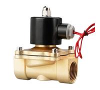 LREDONM Elettrovalvola Chiusa elettrica 1/4 "3/8" 1/2 "3/4 DN8/10/15/20/25/50 Normalmente pneumatica for Acqua Olio Aria 12V 24V 220V 110V(3/4",DC24)