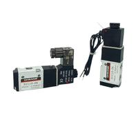 LREDONM Elettrovalvola da 1/8" Valvola di Controllo pneumatica a solenoide 'Aria a 3 Vie Corpo in Alluminio 3V110-06 12V/24V/220V(220V AC,A Type)