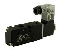 LREDONM Elettrovalvola da 1/8" Valvola di Controllo pneumatica a solenoide 'Aria a 3 Vie Corpo in Alluminio 3V110-06 12V/24V/220V(DC12V,3V110-06)
