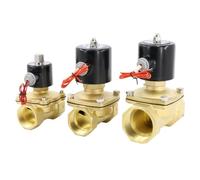 LREDONM Elettrovalvola elettrica normalmente Aperta pneumatica for Acqua Olio Aria 12 V/24 V/220 V/110 V 1/4" 3/8" 1/2" 3/4" 1" DN8/10/15/20/25/50(DN25,AC110V)