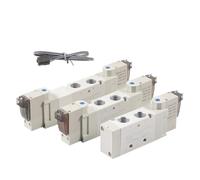 LREDONM Elettrovalvola pneumatica a Due Posizioni e Cinque Vie Valvola di Controllo 24V 5V210-08/5V220-08/4V230C-08 220V(5V230C-08A-050,DC12V)