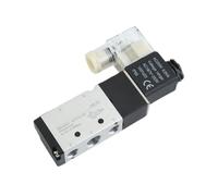 LREDONM Elettrovalvola pneumatica elettrica 4V210-08 4V110-06/10/15 Valvola Magnetica for Gas Aria a 2 Posizioni a 5 Vie 12V 24V 220V(4V210-08 DC24V)