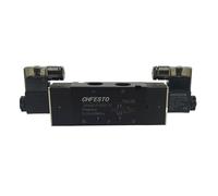 LREDONM Elettrovalvole 4V420-15 2 Posizioni 5 Porte 1/2" Valvola di Controllo pneumatica DC24V AC220V AC110V DC12V AC24V(AC220V)