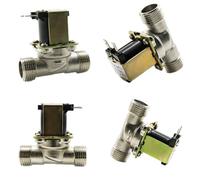 LREDONM G1/2'' Elettrovalvola elettrica in Ottone N/C 12v 24v 220v G3/4'' Flussostato Ingresso Aria Acqua(3/4",24V)