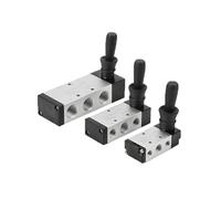 LREDONM Interruttore valvola Aria 4H210-08 4H310-10 4H410-15 Chiave Manuale Manuale Controllo Pneumatico Tirare 1/4 "2 Posizioni 5 Porte Piastra inversione(4H210-08)
