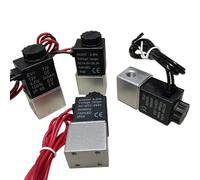 LREDONM Normalmente Aperta DC12V DC24V AC110V AC220V Elettrovalvola 1/8" NPT Porta Femmina 2 Vie Pneumatica ad Azione Diretta 1,2Mpa da -10 a 80 °C(Normally Open DC 24V)