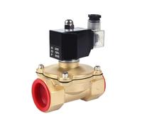 LREDONM Valvola Acqua con elettrovalvola normalmente Chiusa, Bobina Completamente Chiusa IP65, AC220V DC12V DC24V, G3/8" G1/2" G3/4" G1 G1-1/4 G1-1/2(DN25,12v)