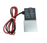 LREDONM Valvola compressore 12V 24V AC 110V 220V Elettrovalvola 1/4'' 1/8'' 2 Vie Normalmente Chiusa Ad Azione Diretta Pneumatica(1/4",NPT_DC12V)