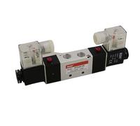 LREDONM Valvola di Regolazione pneumatica delle elettrovalvole a solenoide 'Aria di Modo di Posizione 5 G1/2" 4V420-15 2, DC12v DC24v AC24v AC110v 220v(AC 220V)