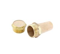 LREDONM Valvola di Scarico marmitta Regolabile 1PC 1/8 "/ 1/4" / 3/8 "/ 1/2" silenziatore a Farfalla, Ottone Pneumatico for Collegamento elettrovalvola(Longhead-6-points)