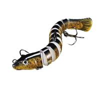 Lres da esche Morbide, esche da d'acqua salata - Loach Bait Glow in Night - Lyer simulato Multi-articolato con Gancio, attrezzatura da per l'oro della Trota Bassa