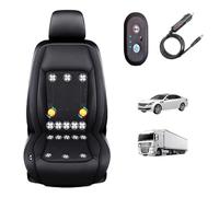 LRF-yxkj Cooling Car Seat 3 Livelli Regolabili Coprisedile Auto Ventilato per Viaggiatori, Conducenti car,Black-12V16-BladeFan+Massage