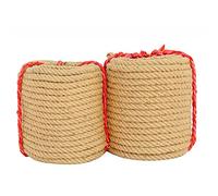 LRFNKCT Corda, spago, Corda di Canapa Naturale, Multifunzionale, Treccia Solida in Iuta, for Nautica/paesaggistica/ringhiere/amache/Decorazioni for la casa(8mm)