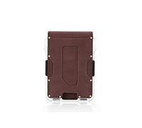 LRFVADW Portafogli da Uomo Bifold card titolare tactical uomo portafoglio porta carte di credito in alluminio banca ID Borsa del denaro della carta anti-ladro(Brown)