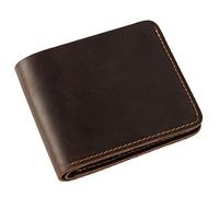 LRFVADW Portafogli da Uomo Minimalist 100% Genuine Leather Wallet Men Vertical Horizontal for
