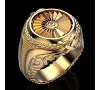 LRGKMCWTOB Anello da uomo in acciaio inox in stile retrò, anello vintage in argento Sterling 925, anello da uomo a forma di personalità creativa anello in argento stile punk hip hop anello da uomo