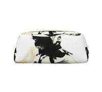 LRHCNZDCP Astuccio in pelle con stampa artistica karate, astuccio per penne, matite e trucchi con cerniera dorata, per adolescenti, ragazze, ragazzi, uomini e donne, Argento, One Size, Zaino per la