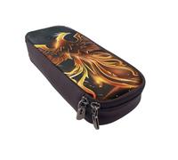 LRHCNZDCP Astuccio in pelle con stampa bandiera arcobaleno carino portapenne scuola ufficio universitario astuccio organizer per adulti ragazzi ragazze, Phoenix, Taglia unica, Zaino per la scuola