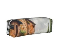 LRHCNZDCP Astuccio in pelle stampata italia toscana - grazioso astuccio con cerniera per scuola e ufficio