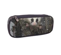 LRHCNZDCP Astuccio per matite con codice di programmazione stampato, grande capacità, in pelle, per scuola, ufficio, università, adulti, ragazzi e ragazze, Opossum nella Neve, Taglia unica, Zaino per