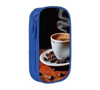 LRHCNZDCP Astuccio per matite con stampa a chicco di caffè, colore nero, grazioso astuccio portapenne per scuola e ufficio, Blu, Taglia unica, Zaino per la scuola