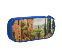 LRHCNZDCP Astuccio per matite con stampa italiana toscana, astuccio carino portapenne portapenne per scuola e ufficio, nero, Blu, Taglia unica, Zaino per la scuola