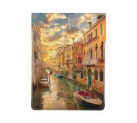 LRHCNZDCP Bella Venezia Canal View custodia stampata per computer portatile 13 pollici custodia in pelle per computer portatile borsa per viaggi, lavoro, affari, Bellissima vista sul canale di Venezia