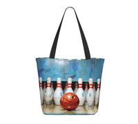 LRHCNZDCP Borsa per la spesa con stampa di piante carnivore, grande, borsa a tracolla, leggera, da donna, per lavoro, viaggi, shopping, Bowling, Taglia unica