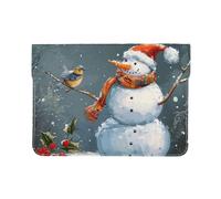 LRHCNZDCP Custodia per computer portatile con stampa ananas da 13 pollici, in pelle, per viaggi, lavoro, affari, Buon Natale 1, Taglia unica