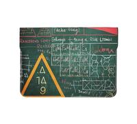 LRHCNZDCP Custodia per computer portatile da 13 pollici, in pelle, con stampa di simpatici gatti, uccelli e fiori, per viaggi, lavoro, affari, Formule Forme Teoria Matematica Lezione Parola, Taglia