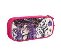 LRHCNZDCP Grazioso astuccio per matite, astuccio, stregoneria magica, disegno bohémien, astuccio per matite, matite, trucchi, per scuola, ufficio, nero, rosa, Taglia unica, Zaino per la scuola