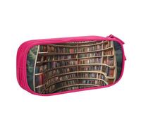 LRHCNZDCP Grazioso astuccio per matite, biblioteca, libreria, libri, matite, matite, matite, trucchi, per scuola, ufficio, nero, rosa, Taglia unica, Zaino per la scuola