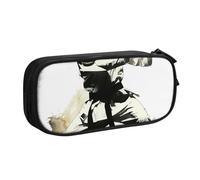 LRHCNZDCP Grazioso astuccio per matite, matite e trucchi con stampa artistica karate, per scuola, ufficio, nero, Nero , Taglia unica, Zaino per la scuola