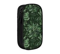 LRHCNZDCP Hunter, astuccio verde con motivo floreale e petali stampati, grazioso astuccio portapenne per scuola e ufficio, nero, Nero , Taglia unica, Zaino per la scuola