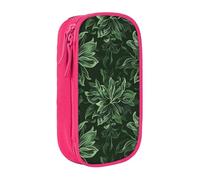 LRHCNZDCP Hunter, astuccio verde con motivo floreale e petali stampati, grazioso astuccio portapenne per scuola e ufficio, nero, rosa, Taglia unica, Zaino per la scuola